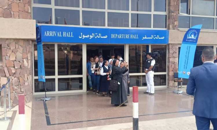 مطار سانت كاترين يستقبل وفود مؤتمر معا نصلى هنا