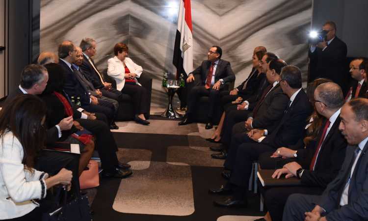رئيس الوزراء يلتقى المدير العام لصندوق النقد الدولى