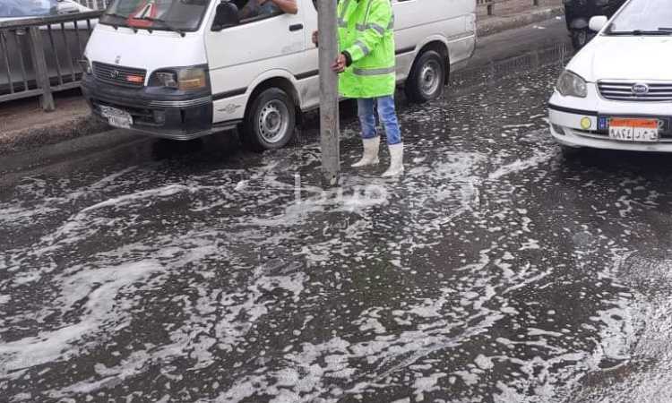 سيارات شفط المياه بالشوارع