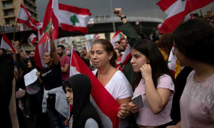 الاحتجاجات فى لبنان