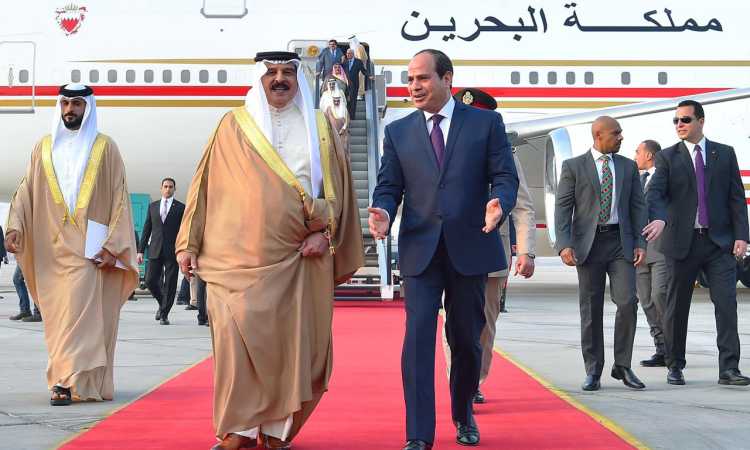 استقبال الرئيس السيسى لملك البحرين