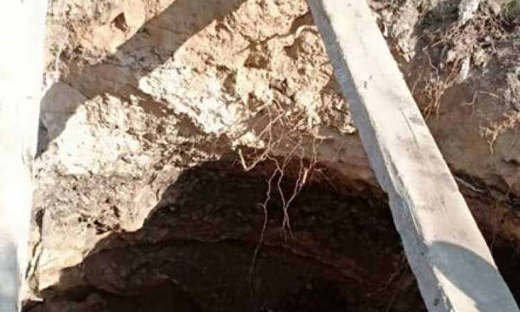إصلاح الهبوط الأرضي بحي المنتزه أول