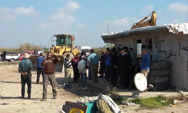 إزالة التعديات على أراضي الدولة بالإسكندرية