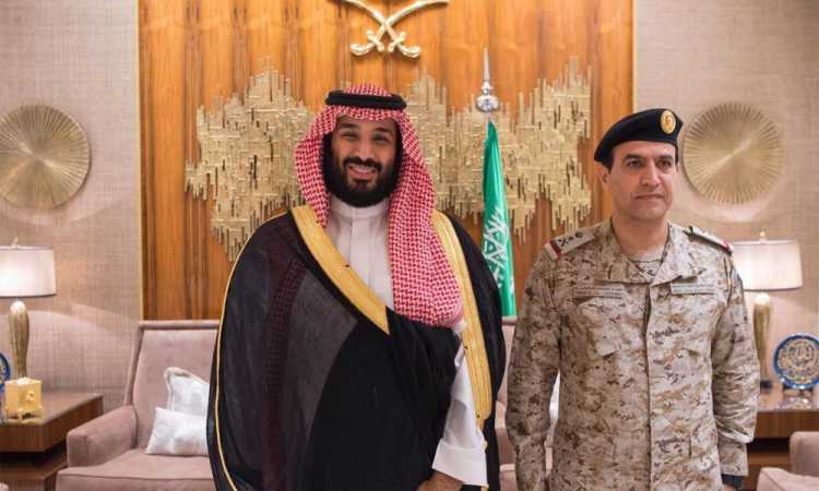 ولى العهد السعودى وقائد القوات البحرية فهد بن عبدالله الغفيلى