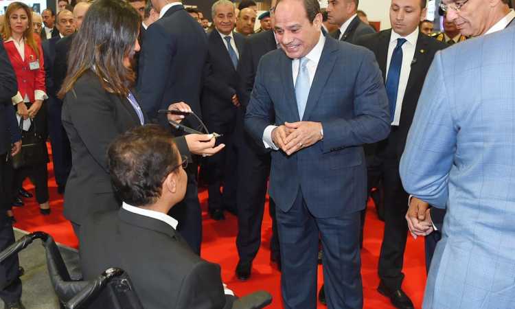 مشاركة الرئيس السيسي في افتتاح معرض الاتصالات