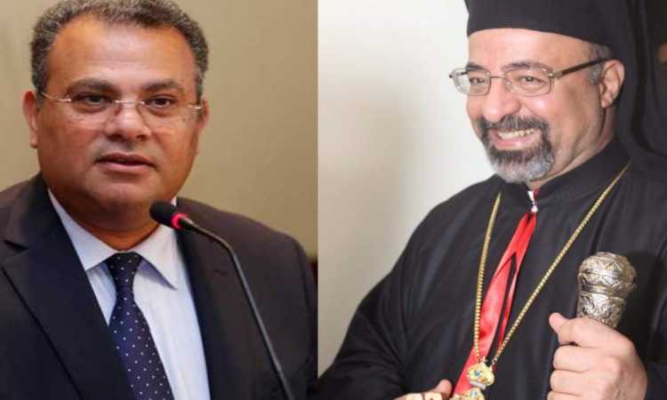 الأنبا إبراهيم اسحق والقس أندرية زكى