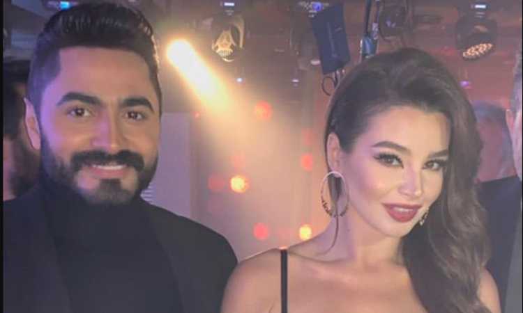 جوهرة وتامر حسنى