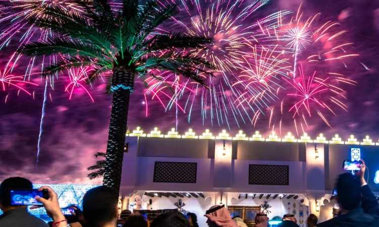 احتفالات السعوديين بالعام الجديد