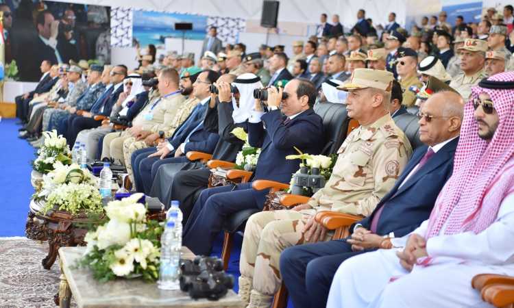 الرئيس السيسى يفتتح قاعدة برنيس العسكرية