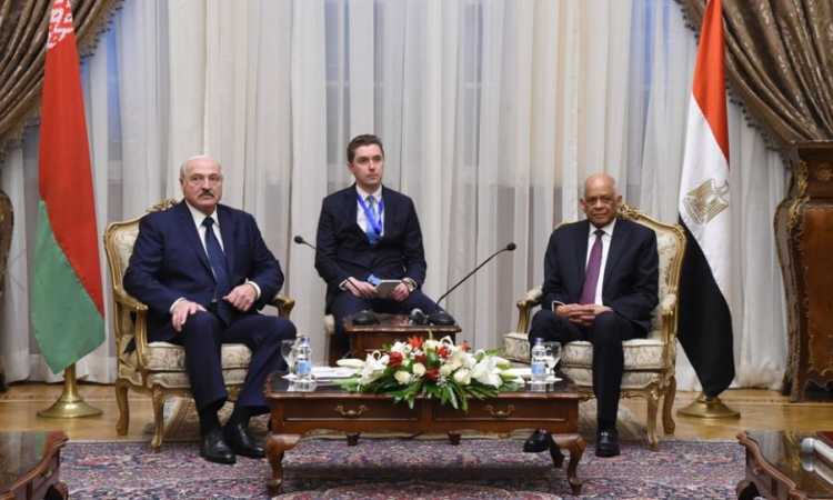 على عبد العال يستقبل الرئيس البيلاروسى