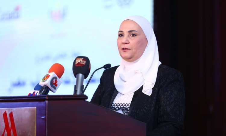 نيفين القباج وزيرة التضامن الاجتماعى