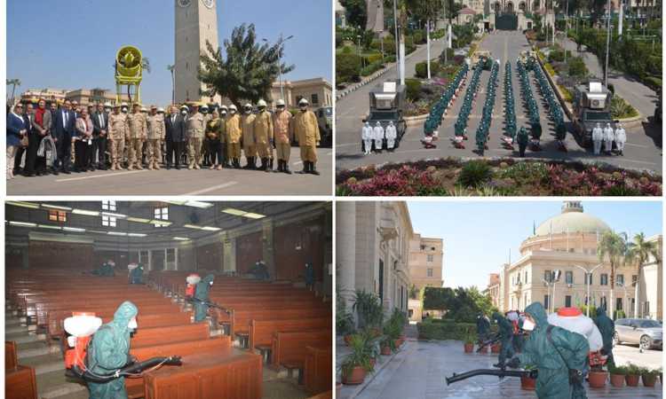 القوات المسلحة تعاون جامعة القاهرة فى مواجهة كورونا
