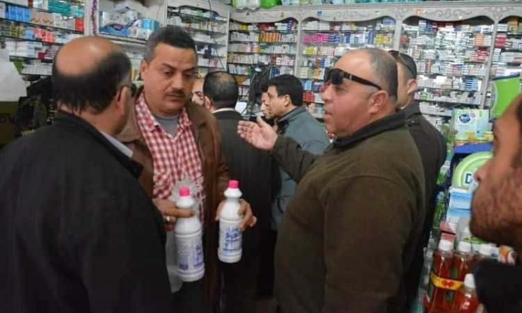 ضبط مطهرات غير مطابقة للمواصفات
