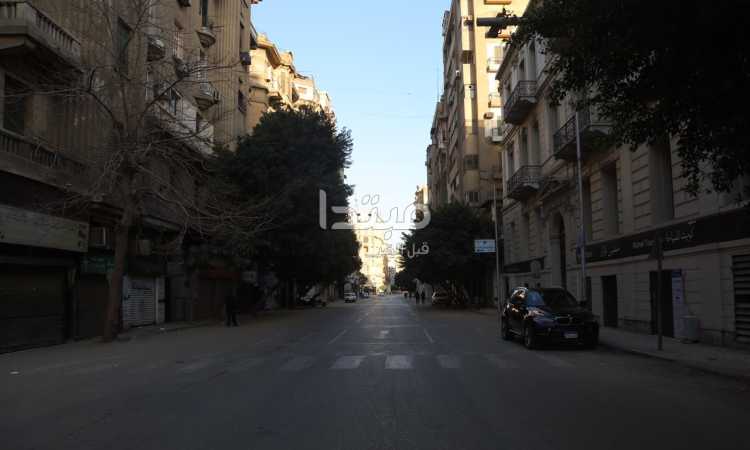 شوارع القاهرة فى حظر التجوال بسبب كورونا
