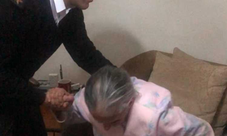 إنقاذ مسنة