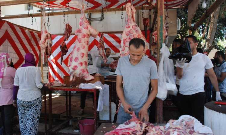 اللحوم بالمجمعات الاستهلاكية