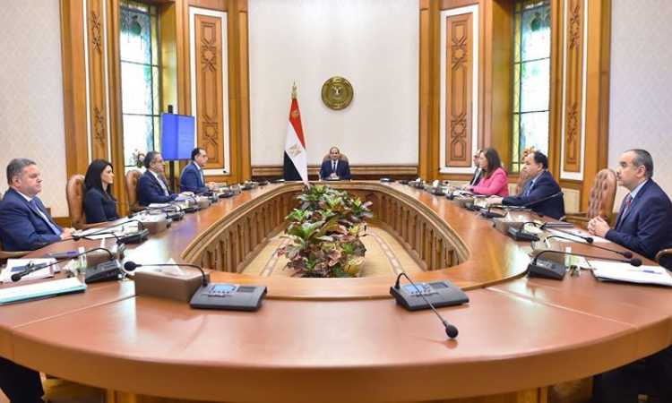 اجتماع الرئيس عبدالفتاح السيسي بالحكومة