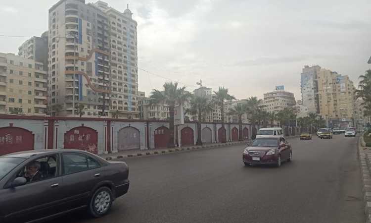 أمطار وعاصفة ترابية على الإسكندرية