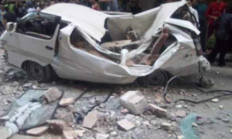 انهيار شرفة عقار في الإسكندرية