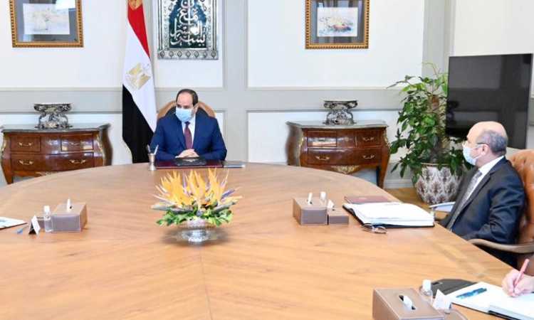 اجتماع الرئيس السيسى مع رئيس الوزراء ووزير العدل