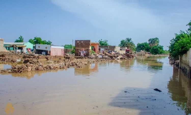 المياه تحاصر منازل فى السودان