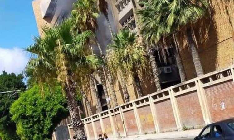 حريق محدود بكلية التربية جامعة الإسكندرية