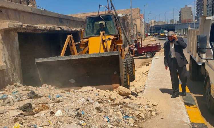 إزالة التعديات على محور المحمودية