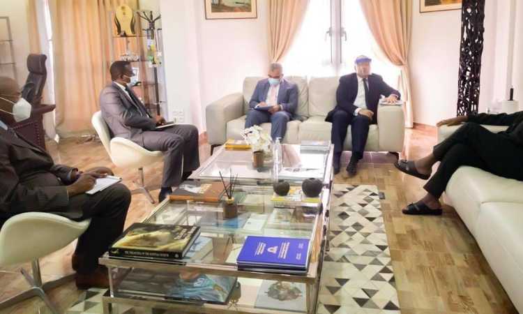 لقاء رئيس وزراء غينيا بالسفير المصرى