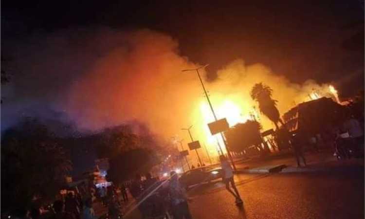 حريق أمام الفسطاط