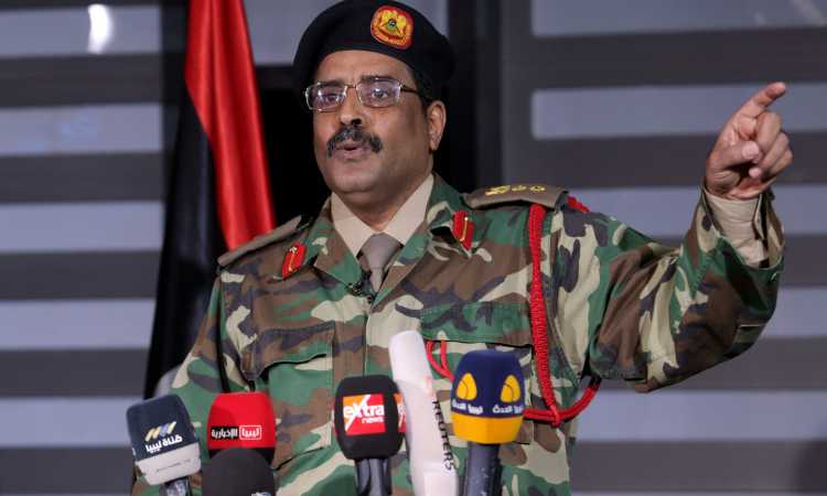 اللواء أحمد المسمارى المتحدث باسم الجيش الوطنى الليبى