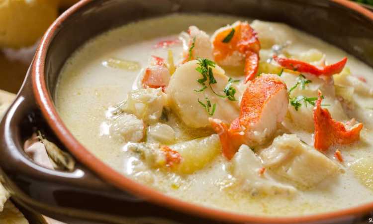 شوربة سى فود بالكريمة
