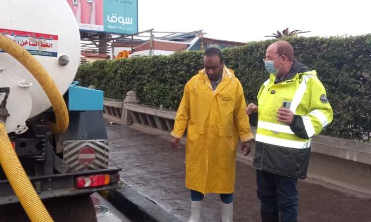 أمطار غزيرة على الإسكندرية