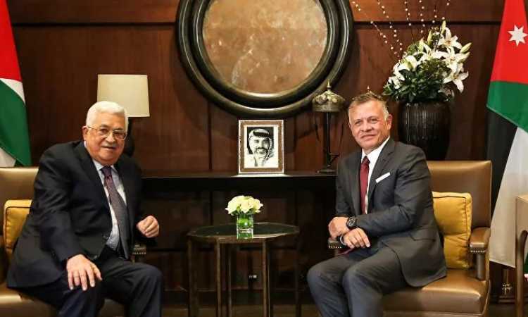 ملك الأردن والرئيس الفلسطينى