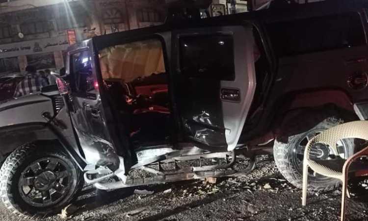 إبراهيم حسن يتعرض لحادث طريق
