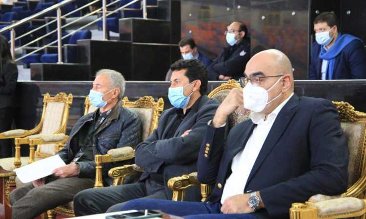 أشرف صبحى وحسن مصطفى وهشام نصر