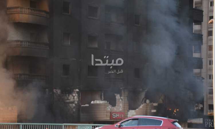 حريق عقار الهرم