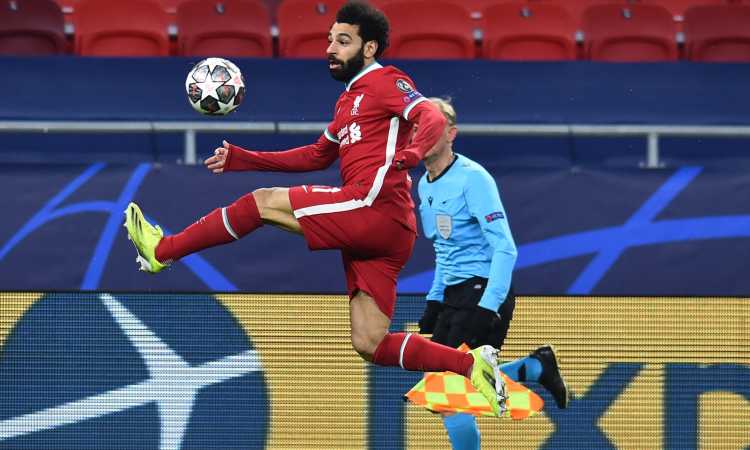 محمد صلاح فى مباراة ليفربول ولايبزيج