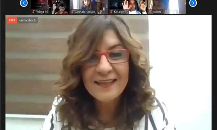 صورة وزيرة الهجرة عبر تطبيق زووم