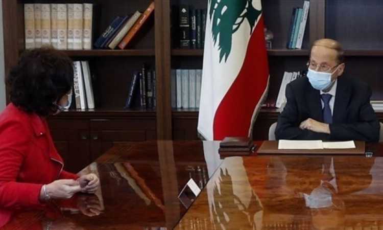 لقاء الرئيس ميشال عون ومنسقة الأمم المتحدة نجاة رشدى