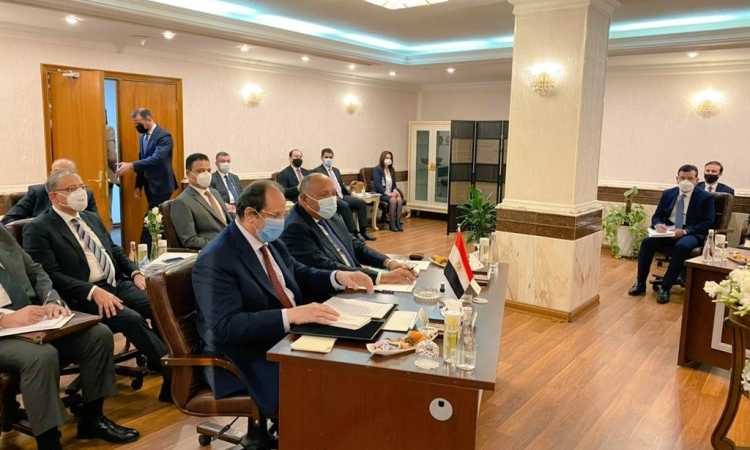 الاجتماع الوزارى لآلية التعاون الثلاثى بين ⁧‫مصر‬⁩ والأردن‬⁩ والعراق