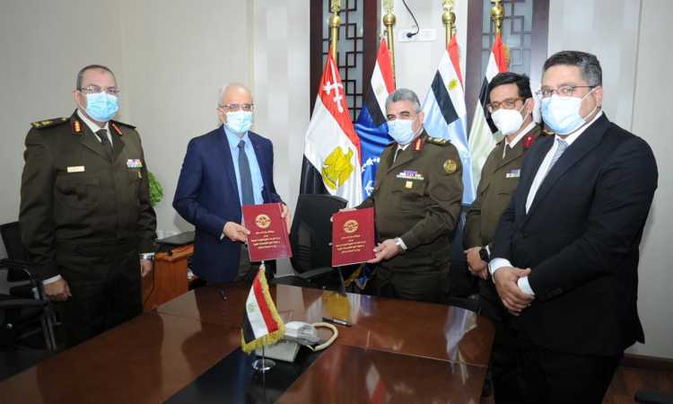 القوات المسلحة توقع بروتوكول تعاون مع وزارة الصحة والسكان