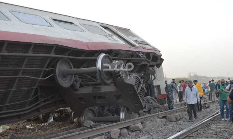  رفع آثار حادث قطار طوخ