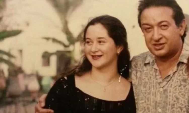 مى نور الشريف ووالدها النجم الراحل