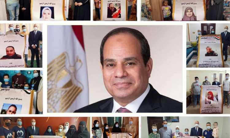 تكريم أسر شهداء كورونا من الجيش الأبيض
