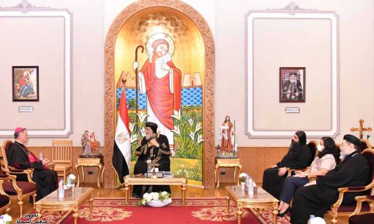 قداسة البابا تواضروس يستقبل سفير الفاتيكان