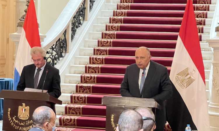 سامح شكرى ووزير خارجية لوكسمبورج
