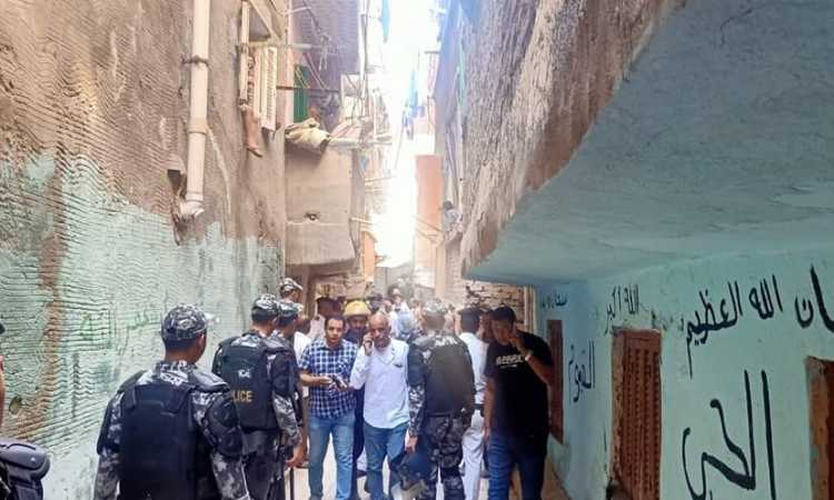 انهيار عقار فى الإسكندرية