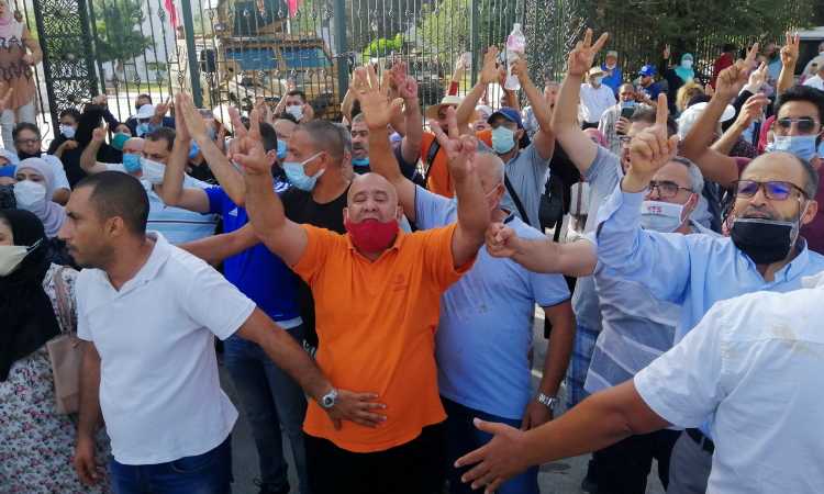 تظاهرات تونس ضد الإخوان