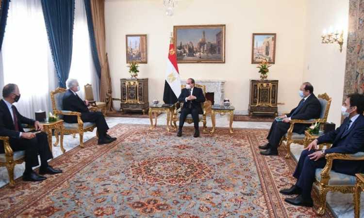 الرئيس السيسى أثناء اللقاء