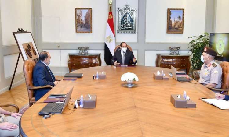 الرئيس السيسى خلال الاجتماع